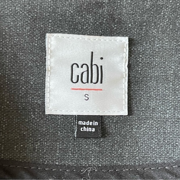 Cabi Women’s Drafting Charcoal Grey Vest Size S Step Hem Side Slits Lagenlook - Picture 12 of 13